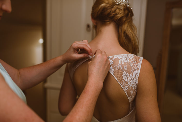 Key Hole Back Dress Gown Bride Bridal Lace Laid Back Summer Garden Party Wedding Stretch Tent http://joemallenphotography.co.uk/