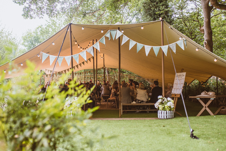 Laid Back Summer Garden Party Wedding Stretch Tent http://joemallenphotography.co.uk/