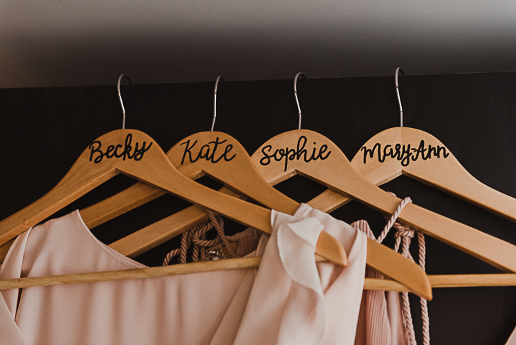 Custom Bridesmaid Hangers Stylish Woodland Tipi Wedding Flower Arch https://willpatrickweddings.com/