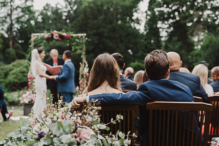 Stylish Woodland Tipi Wedding Flower Arch https://willpatrickweddings.com/