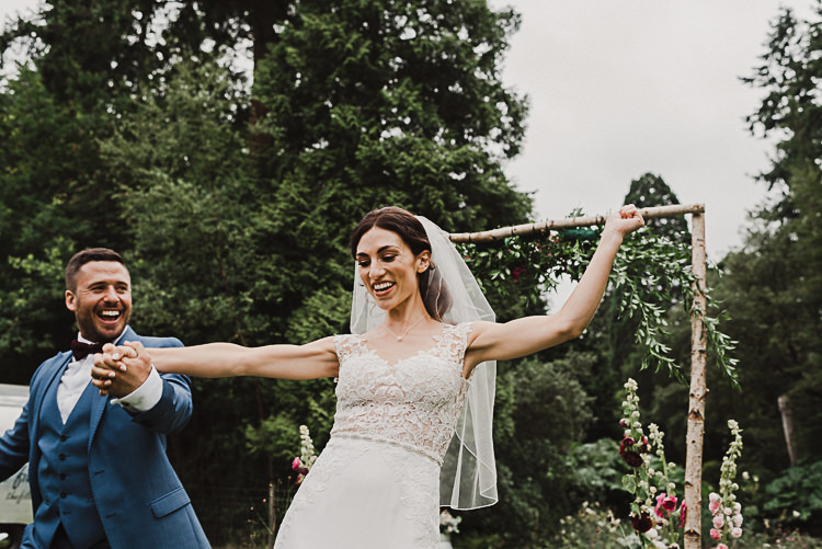 Stylish Woodland Tipi Wedding Flower Arch https://willpatrickweddings.com/