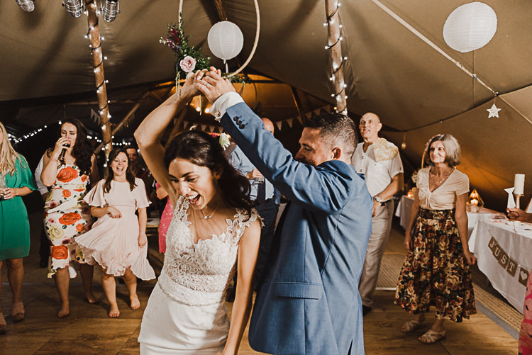 Stylish Woodland Tipi Wedding Flower Arch https://willpatrickweddings.com/