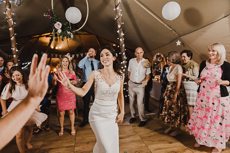Stylish Woodland Tipi Wedding Flower Arch https://willpatrickweddings.com/
