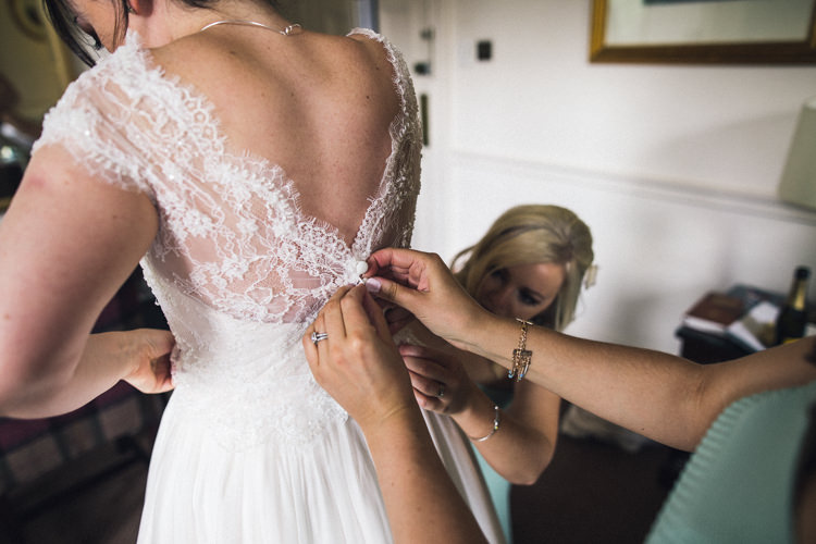 Lace Button Back Dress Gown Bride Bridal Outdoorsy Welcoming Colourful Tipi Wedding http://www.sallytphoto.com/