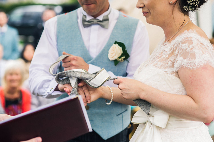 Handfasting Humanist Ceremony Outdoorsy Welcoming Colourful Tipi Wedding http://www.sallytphoto.com/