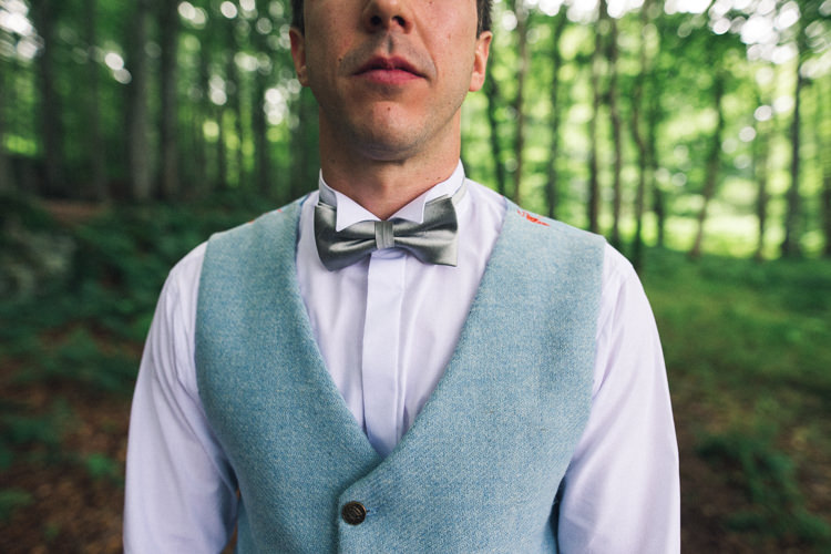 Bow Tie Waistcoat Groom Outdoorsy Welcoming Colourful Tipi Wedding http://www.sallytphoto.com/