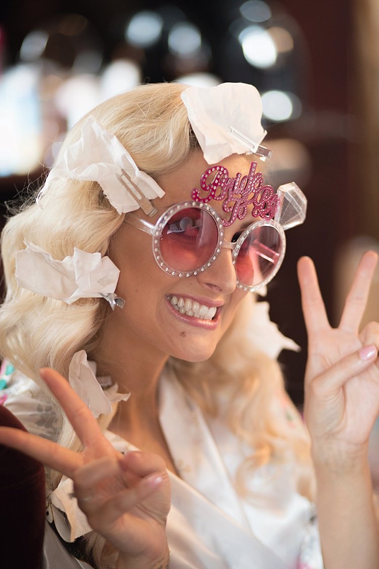 Bride to Be Getting Ready Glasses Hollywood Waves Styling Hairdresser Classic Romantic Pretty Wedding https://kerryannduffy.com/