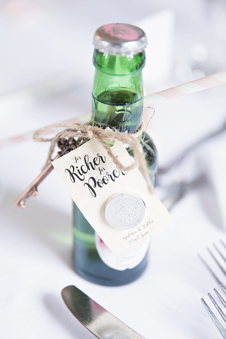 Favour Bottle Gift For Richer Poorer Coin Classic Romantic Pretty Wedding https://kerryannduffy.com/
