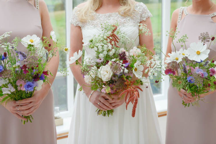 Bride Bridal Justin Alexander Dress Gown Meadow Wild Flower Florals Bouquet Bridesmaids Fun Pastel Country Marquee Wedding http://kimberleywaterson.com/