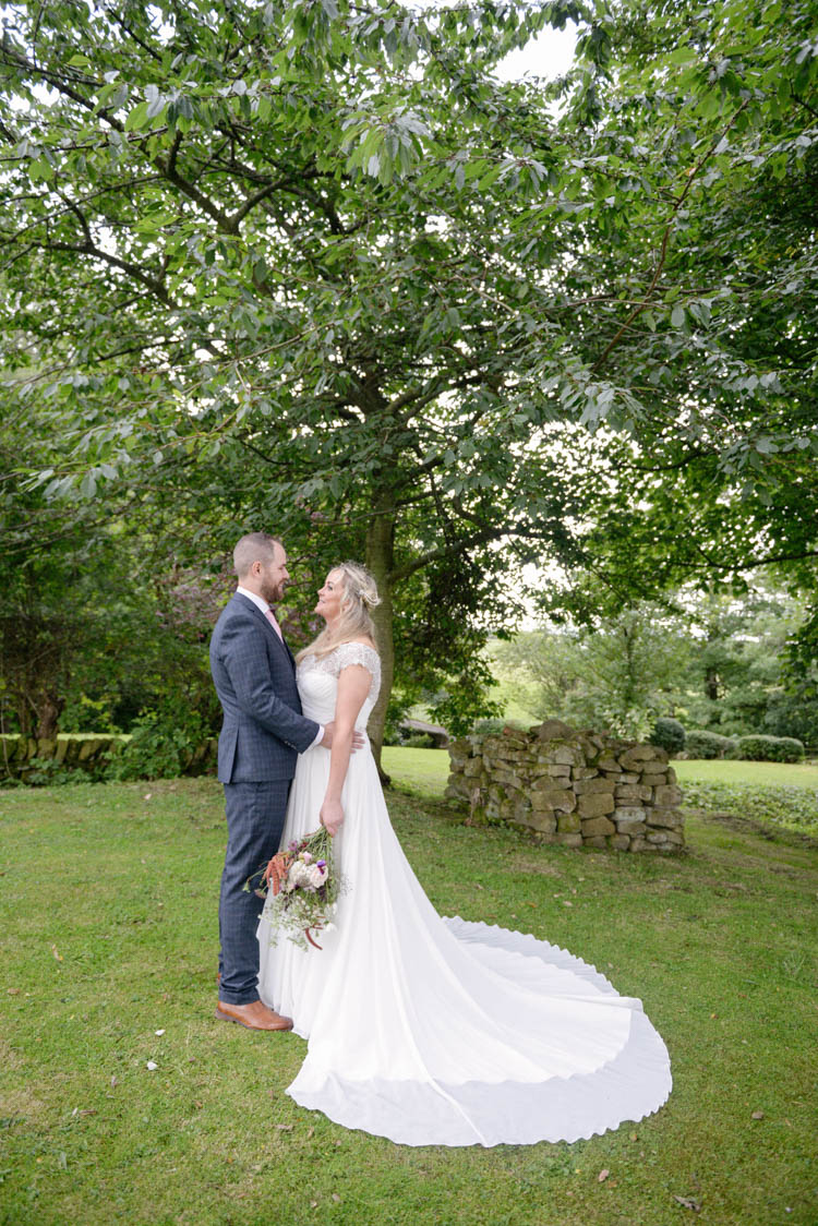 Bride Bridal Justin Alexander Dress Gown A Line Slaters Menswear Groom Grey Checked Three Piece Waistcoat Suit Pocket Square Watch Pink Tie Fun Pastel Country Marquee Wedding http://kimberleywaterson.com/