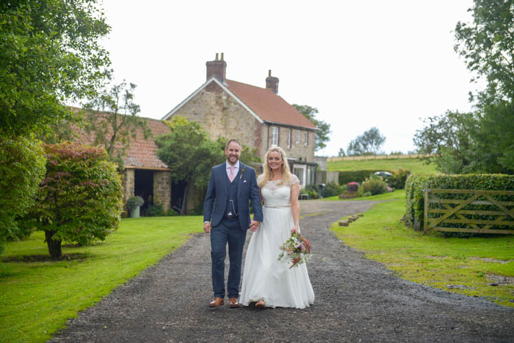 Bride Bridal Justin Alexander Dress Gown A Line Slaters Menswear Groom Grey Checked Three Piece Waistcoat Suit Pocket Square Watch Pink Tie Fun Pastel Country Marquee Wedding http://kimberleywaterson.com/