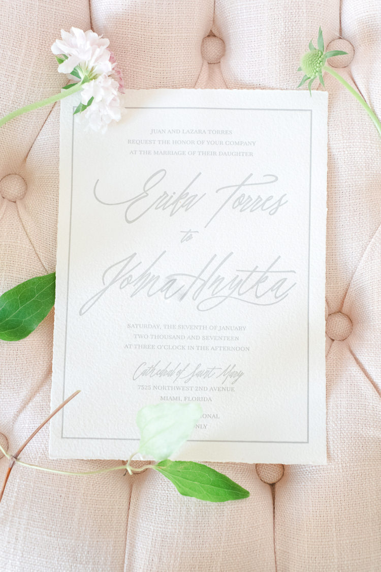 Stationery Invites Invitations Grey Neutral Calligraphy Light Soft Romantic Wedding Ideas http://www.vanessavelez.photo/