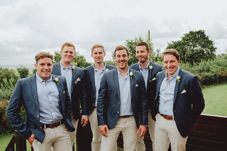Groom Groomsmen Casual Chinos Jackets Rustic Greenery White Apple Orchard Wedding http://bigbouquet.co.uk/