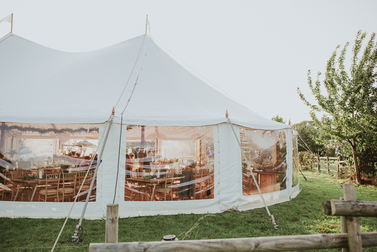 Marquee Tent Rustic Greenery White Apple Orchard Wedding http://bigbouquet.co.uk/