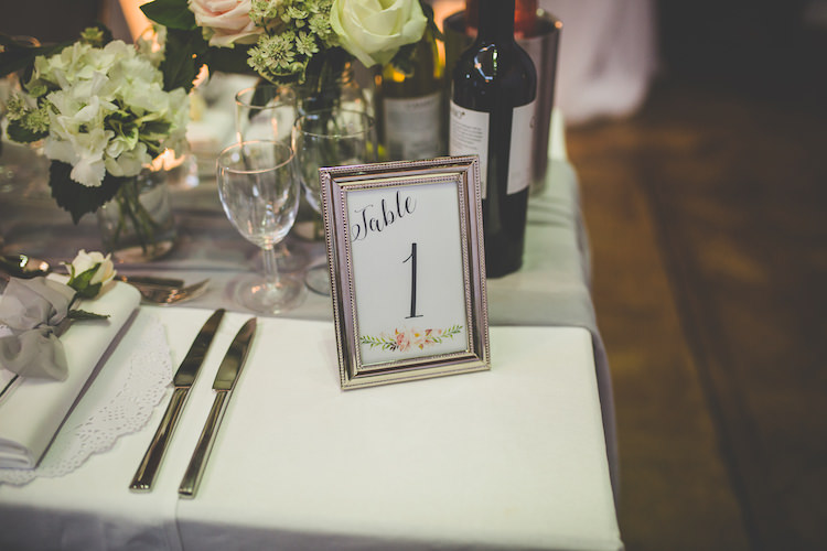 Table Number Modern Calligraphy Florals Flower White Pink Blush Grey Voile Doily Setting Place Black Tie Glamour Country Estate Wedding https://www.chrisblackledgephotography.co.uk/