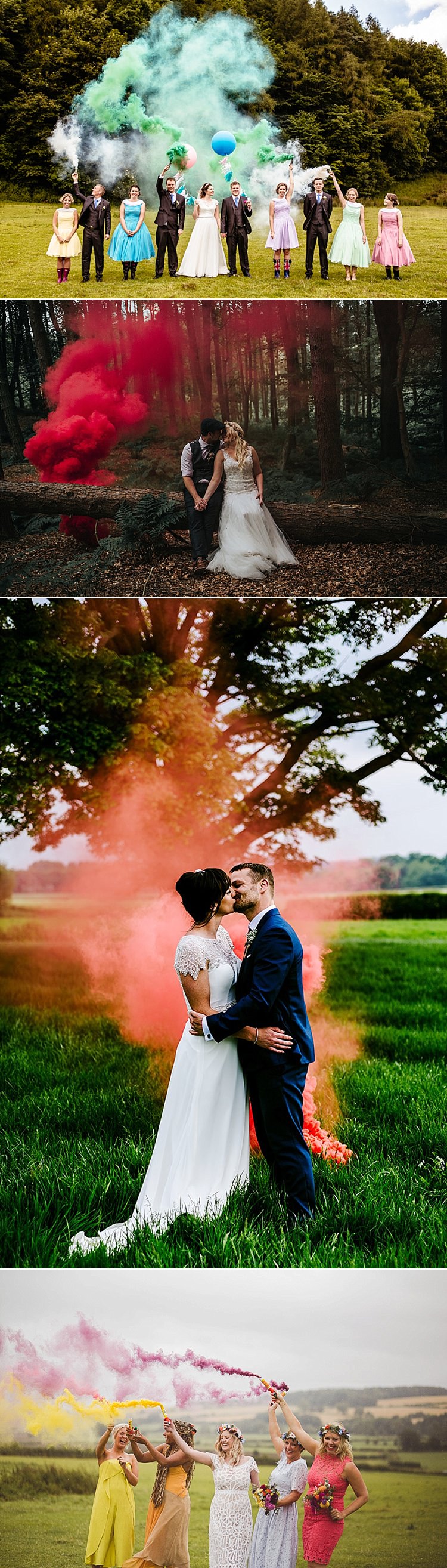 Smoke Bomb Wedding Photographs Ideas Photos Images