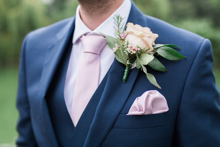 Rose Buttonhole Groom Simple Natural Honest Marquee Wedding https://www.gemmagiorgio.com/