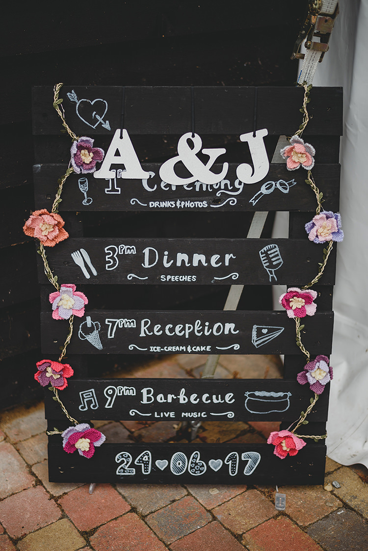 Wooden Pallet Black Chalk Board Sign Vintage Retro Inspired Pastel Wedding https://www.georgiarachael.com/