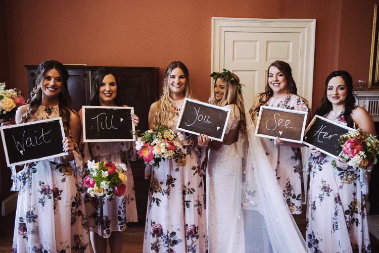 Bridesmaid Signs Bohemian Creative Summer Barn Wedding http://www.pocketsquarephotography.com/