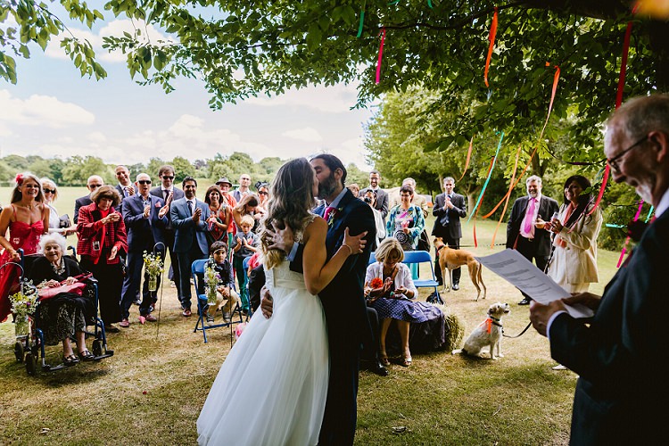 Multicoloured Hand Made Fun Outdoor Wedding https://www.sharrongibson.co.uk/