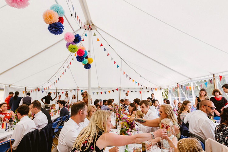 Multicoloured Hand Made Fun Outdoor Wedding https://www.sharrongibson.co.uk/