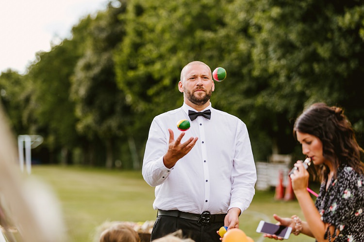 Multicoloured Hand Made Fun Outdoor Wedding https://www.sharrongibson.co.uk/