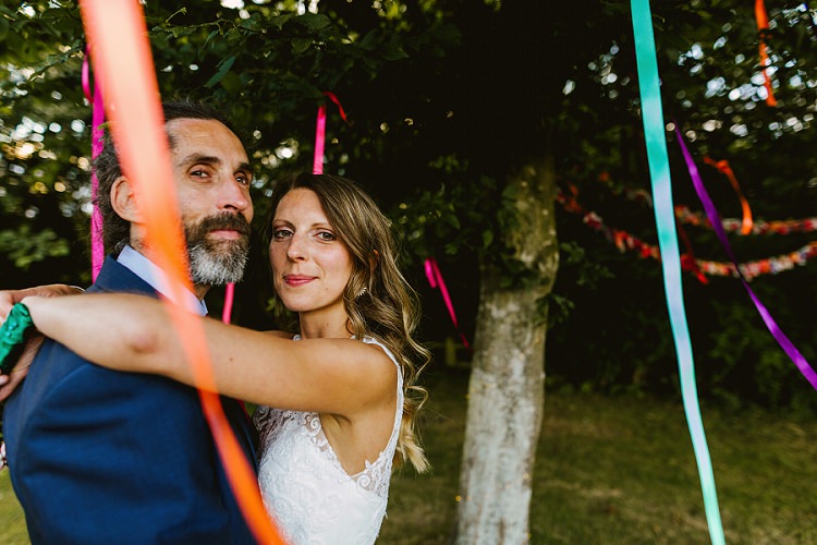 Multicoloured Hand Made Fun Outdoor Wedding https://www.sharrongibson.co.uk/