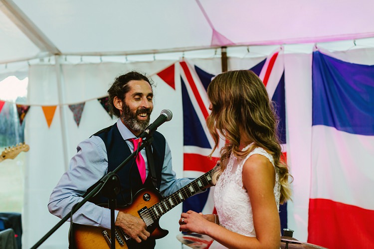 Multicoloured Hand Made Fun Outdoor Wedding https://www.sharrongibson.co.uk/
