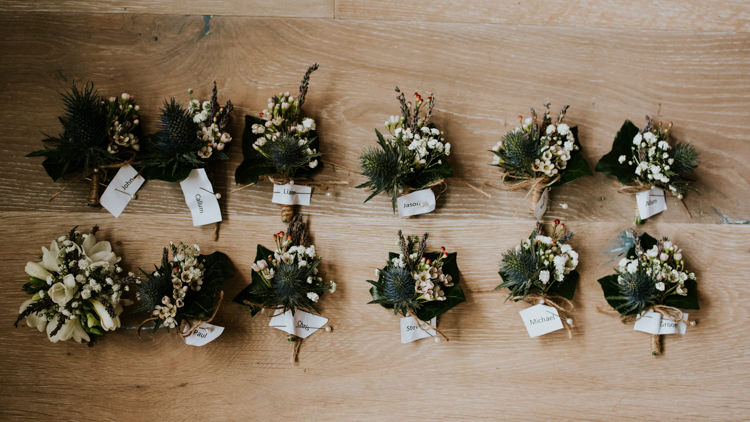 Buttonholes Groom Groomsmen Unique Personal Natural Wedding Style https://photo.shuttergoclick.com/