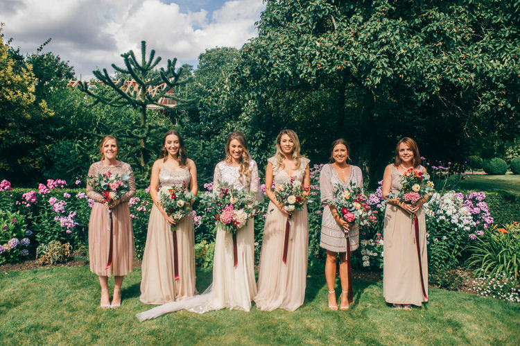 Mismatched Blush Bridesmaid Dresses Whimsical Stylish Burgundy Rose Gold Tent Wedding https://www.jakemorley.co.uk/