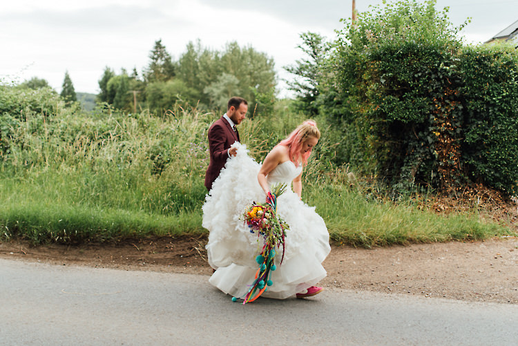 Alternative Colourful Outdoor Humanist Village Hall Wedding http://www.chebirchhayesphotography.com/