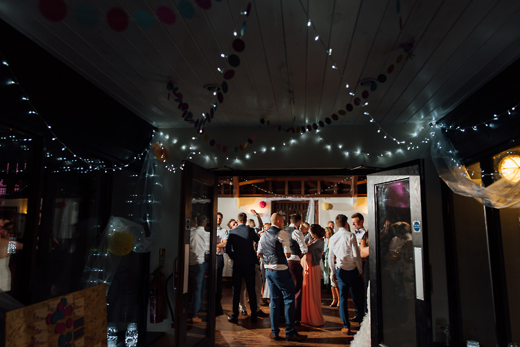 Fairy Lights Alternative Colourful Outdoor Humanist Village Hall Wedding http://www.chebirchhayesphotography.com/