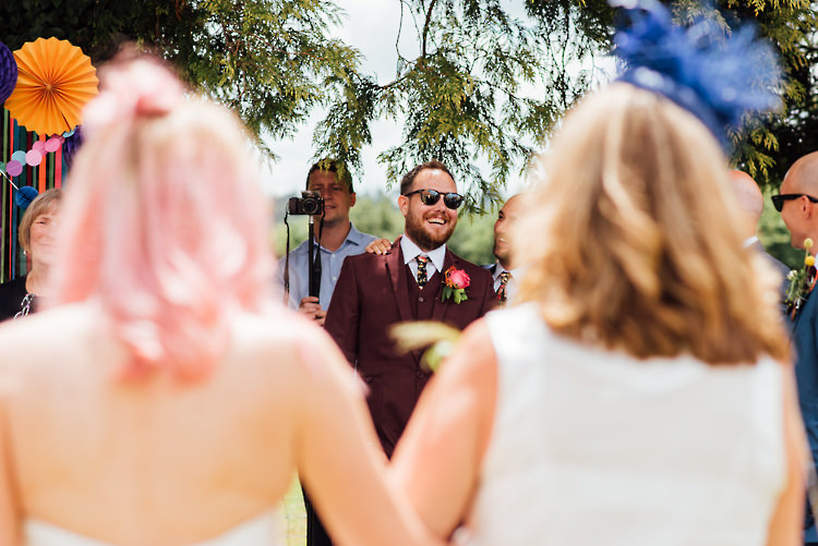 Alternative Colourful Outdoor Humanist Village Hall Wedding http://www.chebirchhayesphotography.com/