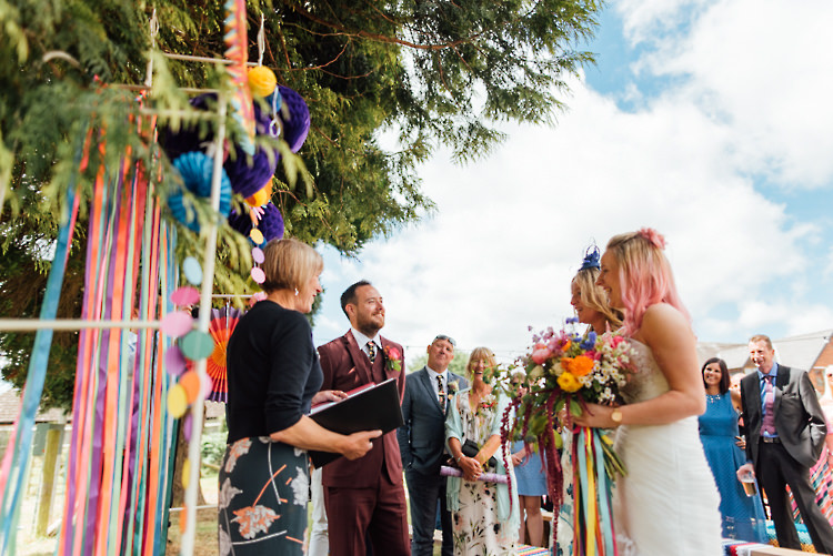 Alternative Colourful Outdoor Humanist Village Hall Wedding http://www.chebirchhayesphotography.com/