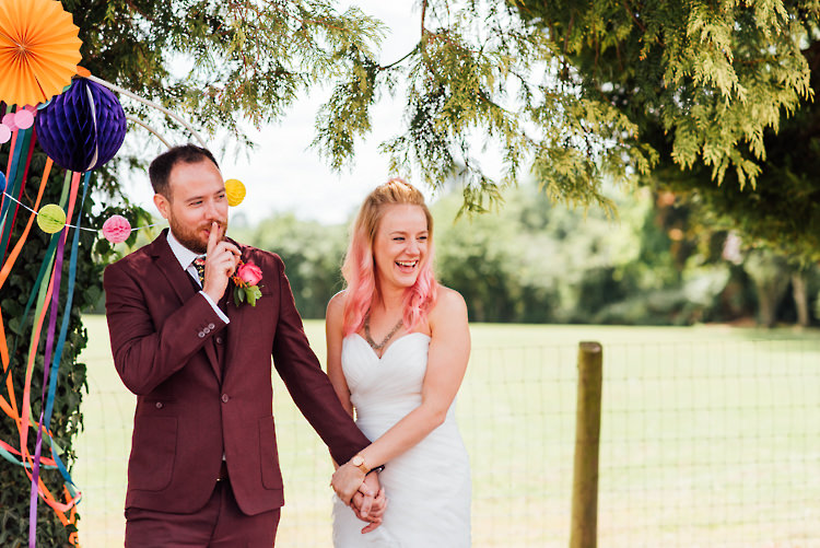 Alternative Colourful Outdoor Humanist Village Hall Wedding http://www.chebirchhayesphotography.com/