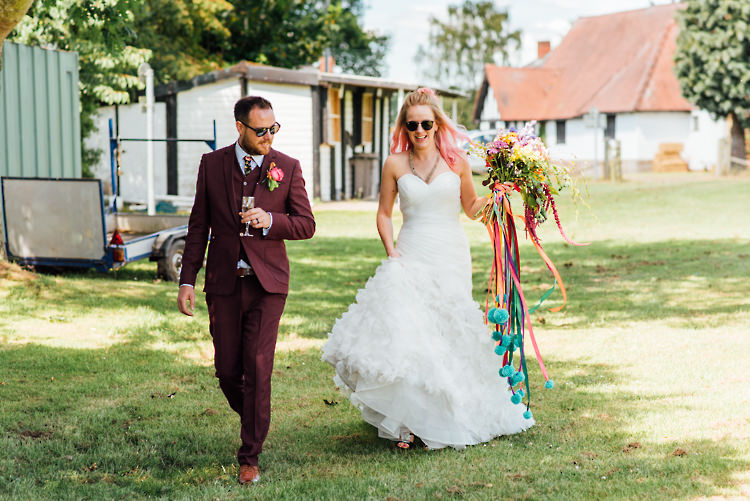 Alternative Colourful Outdoor Humanist Village Hall Wedding http://www.chebirchhayesphotography.com/