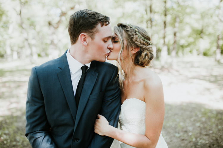 Outdoor Rustic Boho Natural Forest First Look Bride Groom Kiss | Organic Earthy Fun Wedding Oklahoma http://zaynewilliams.com/