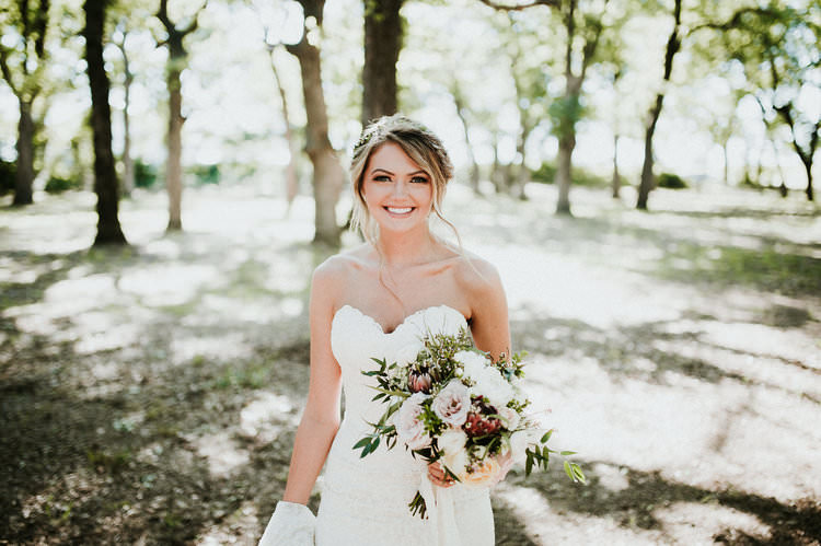 Outdoor Rustic Boho Forest Natural Sweetheart Bride Updo Romantic White Bouquet | Organic Earthy Fun Wedding Oklahoma http://zaynewilliams.com/