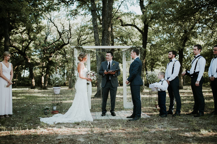 Outdoor Rustic Boho Forest Ceremony Backdrop Rug Vintage Door Window | Organic Earthy Fun Wedding Oklahoma http://zaynewilliams.com/
