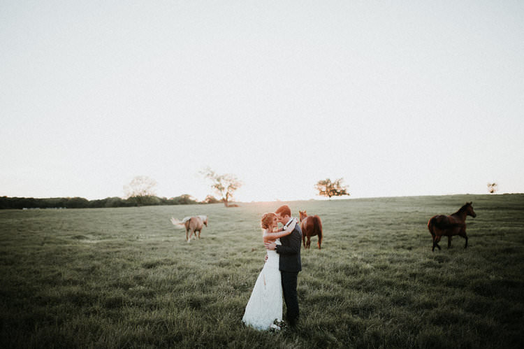 Outdoor Rustic Boho Forest Field Sun Natural Bride Groom Wild Horses | Organic Earthy Fun Wedding Oklahoma http://zaynewilliams.com/