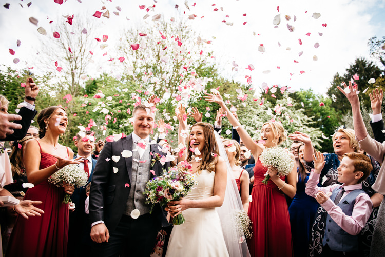 Confetti Throw Red Rustic Spring Barn Wedding http://www.jennymacare.com/