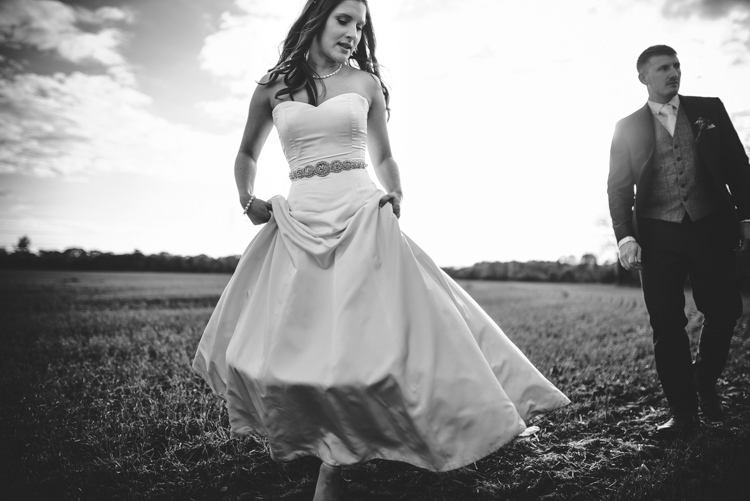 Sassi Holford Dress Gown Bride Bridal Strapless Red Rustic Spring Barn Wedding http://www.jennymacare.com/