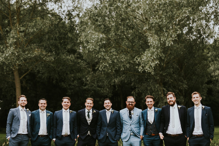 Mismatched Groom Groomsmen Rustic Greenery Dove Grey Country Barn Wedding http://jonnymp.com/