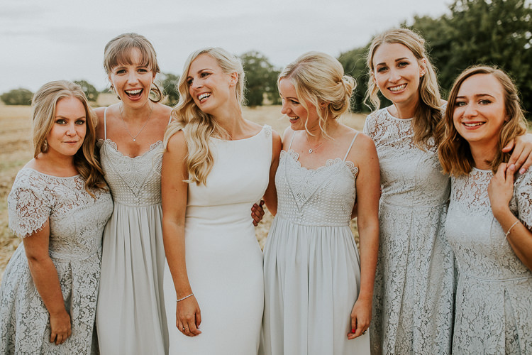 Lace Bridesmaid Dresses Rustic Greenery Dove Grey Country Barn Wedding http://jonnymp.com/