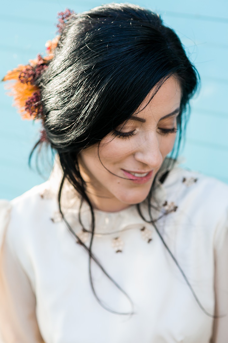 Make Up Bride Bridal Style 1970s Gypsy Bohemian Autumn Woodland Wedding Ideas http://carolineopacicphotography.com/