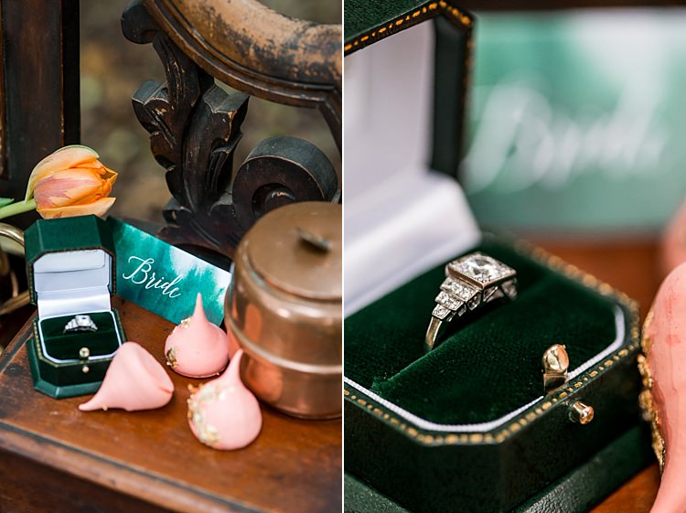 Diamond Vintage Ring Engagement Band 1970s Gypsy Bohemian Autumn Woodland Wedding Ideas http://carolineopacicphotography.com/