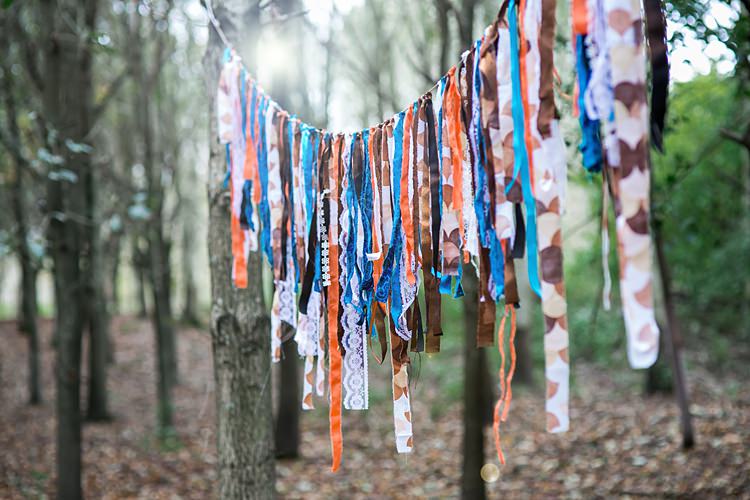 Rag Butning Decor 1970s Gypsy Bohemian Autumn Woodland Wedding Ideas http://carolineopacicphotography.com/