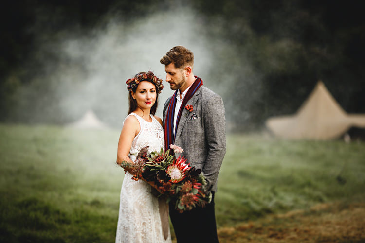 Cosy Autumn Woodland Tipi Wedding Ideas http://hbaphotography.com/