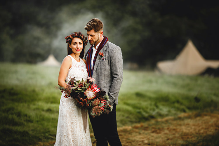 Cosy Autumn Woodland Tipi Wedding Ideas http://hbaphotography.com/