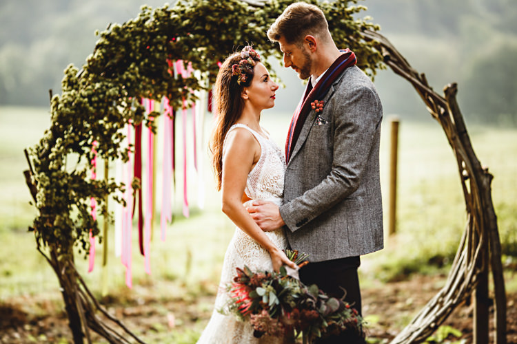 Cosy Autumn Woodland Tipi Wedding Ideas http://hbaphotography.com/